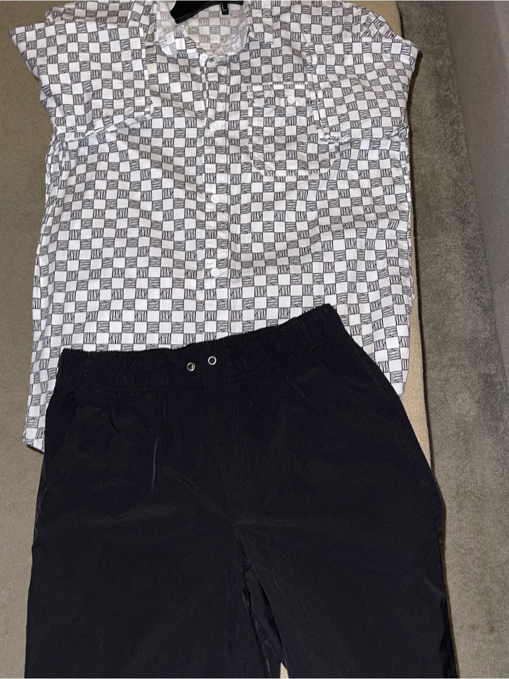 2 piece Boys Vans shirt & Sonoma  Elastic-Waist Shorts